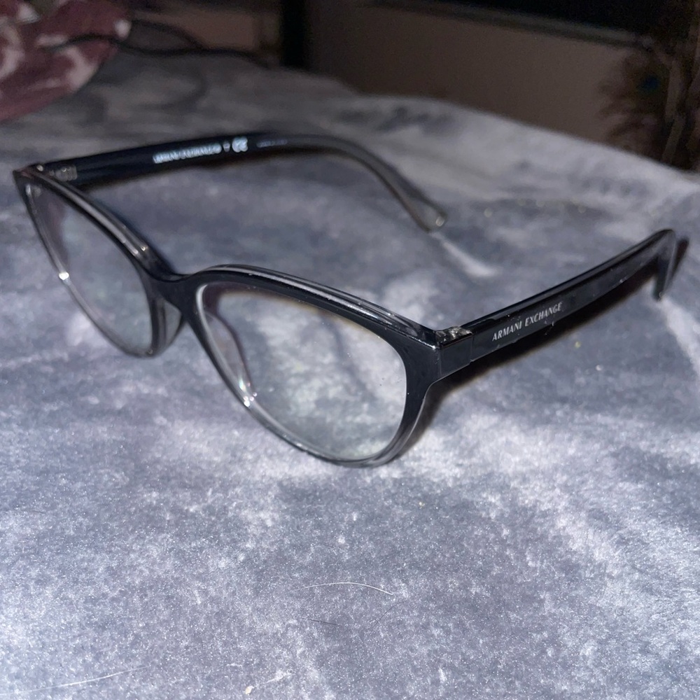Armani Exchange AX 3063 8255 Eyeglasses – Black & Clear – 53-16-140 lightweight